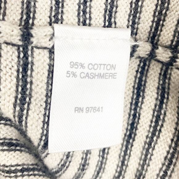 Pure J Jill Cotton Cashmere Striped Sweater Womens Size Small - Picture 6 of 11